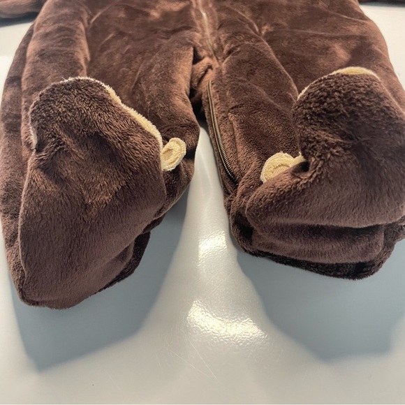 Carter’s 3 Month Winter Mittens Zipper and Hooded Bear Suit PRELOVED - Picture 9 of 15